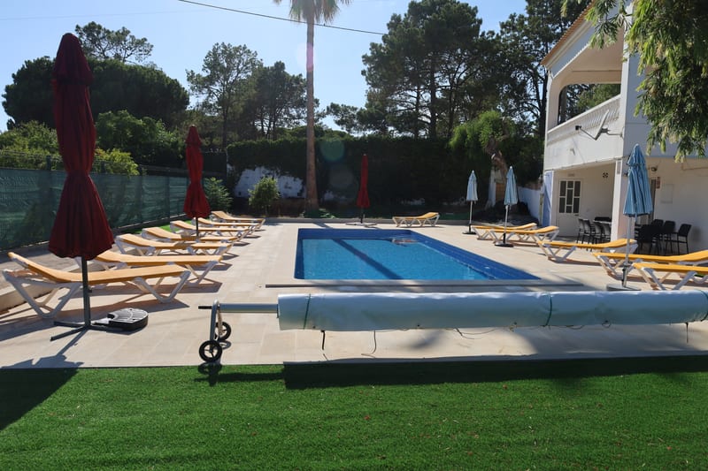 The pool and garden