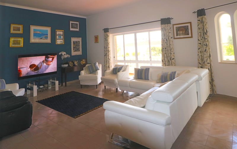 Lounge with a smart TV